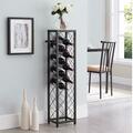 Hypersign Digital Signage Tristate Apartment Furnishres  Narenda Metal Wine Rack - Pewter, 42 x 10 x 10 in. WR1423